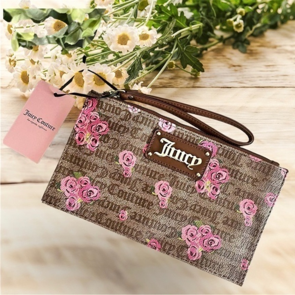 JUICY COUTURE wristlet bag wallet floral